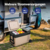 AAOBOSI 24L Kompressor Kühlbox, Kühlbox Auto mit APP-Steuerung, 12/24V und 100-240V, USB-Handy-Ladefunktion, LED-Beleuchtung,