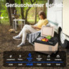 AAOBOSI 24L Kompressor Kühlbox, Kühlbox Auto mit APP-Steuerung, 12/24V und 100-240V, USB-Handy-Ladefunktion, LED-Beleuchtung,