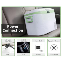 BINGI Kompressor Kühlbox 18L, Tragbarer Elektrischer Kühlschrank 12/24V DC Elektrischer Gefrierschrank Tragbarer Gefrierschra