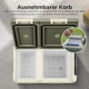 AAOBOSI Kompressor Kühlbox 25L, Kompressor Kühlbox Dual Zone, Kühlbox Auto -20°C bis 20°C, Kühlbox Elektrisch für Autos, Lkw,
