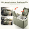 AAOBOSI Kompressor Kühlbox 25L, Kompressor Kühlbox Dual Zone, Kühlbox Auto -20°C bis 20°C, Kühlbox Elektrisch für Autos, Lkw,