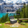 Arebos Kompressor Kühlbox 26 Liter | Elektrische Gefrierbox mit APP & Smart-Steuerung | Mobile Kühltruhe mit USB-Anschluss | 