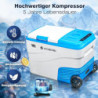 AAOBOSI Kompressor Kühlbox 38L，Auto Kühlbox 20°C bis -20°C, Elektrische Kühlbox mit APP Steuerung, 12/24V DC &100-240V AC Küh