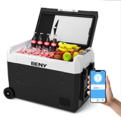 BENY Kompressor Kühlbox 45L 12/24V Auto Kühlschrank Dual Zone Elektrische Kühlbox mit App Control Gefrierschrank -20℃ bis 20℃