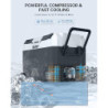 BENY Kompressor Kühlbox 45L 12/24V Auto Kühlschrank Dual Zone Elektrische Kühlbox mit App Control Gefrierschrank -20℃ bis 20℃