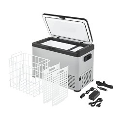 AEG Automotive Kompressor Kühlbox KK 30, mobile, für das Auto, konfigurierbare Temperaturen von +20 °C bis -20 °C Grad,Gefrie