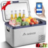 AAOBOSI Kompressor Kühlbox 25 Liter, Kühlbox 12V 230V, kühlbox elektrisch für Getränke und Essen, 12/24V Kühlbox für Auto, Lk