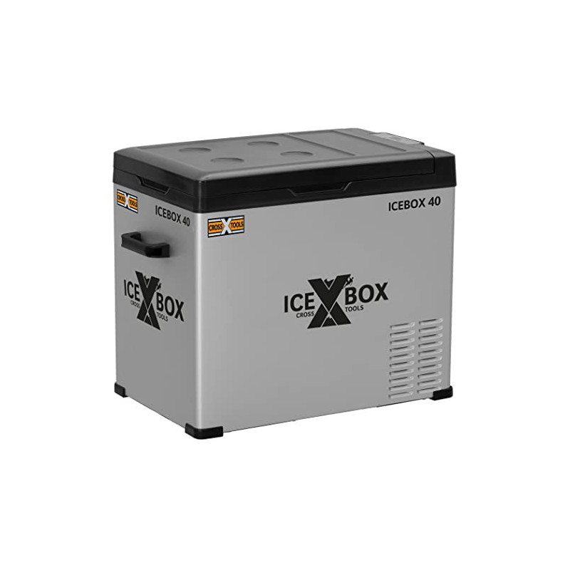 CROSS TOOLS elektrische Kühlbox - Kompressor Gefrierbox 37 Liter Kühlleistung bis -20° C, Für Camping, Auto, Van, Boote, tra CROSS TOOLS elektrische Kühlbox - Kompressor Gefrierbox 37 Liter Kühlleistung bis -20° C, Für Camping, Auto, Van, Boote, tra