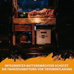 CROSS TOOLS elektrische Kühlbox - Kompressor Gefrierbox 37 Liter  Kühlleistung bis -20° C, Für Camping, Auto, Van, Boote, tra