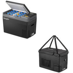 BougeRV CRPRO 29L Kompressor-Kühlbox  Schwarz  mit Aufbewahrungstasche für CRPRO30 Kühlbox