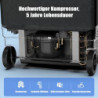 AAOBOSI Kompressor Kühlbox 34L, Dual Zone Kühlbox Kompressor 12/24V und 230V, Kühlbox Elektrisch bis -22℃ für Garagen, Auto, 