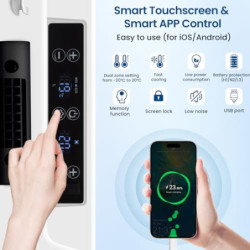 WOLTU Kompressor Kühlbox elektrisch, 30 L Dual Zone, -20 ℃ bis 20 ℃, mit App-Steuerung USB-Anschluss, Gefrierbox 12 V/24 V, M