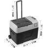 VEVOR 40L Autokühlschrank Kompressor kühlbox Edelstahl Urlaub Isolierbox Mini Kühlschrank Kühlbox Auto und Steckdose