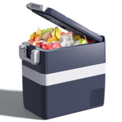 KROAK  50 L Kompressor Kühlbox 12/24 V,100-240V Elektrische Gefrierbox Klein Gefrierschrank Platz Sparen -20℃~20℃, Tragbarer