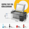 BougeRV CRPRO 20 Liter 12V/24V Kompressor Kühlbox  Schwarz  und 220Wh tragbare Powerstation für CRPRO Kühlbox