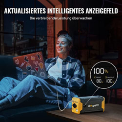 BougeRV CRPRO 20 Liter 12V/24V Kompressor Kühlbox  Schwarz  und 220Wh tragbare Powerstation für CRPRO Kühlbox