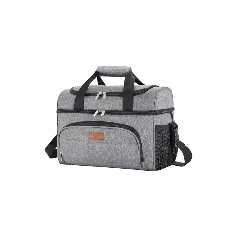 Lifewit 23L große Kühltasche für 27/32/48 Dosen, isolierte Lunch-Tasche, leichte, tragbare Kühltasche, doppellagig für Pickni