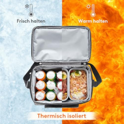 Lifewit 23L große Kühltasche für 27/32/48 Dosen, isolierte Lunch-Tasche, leichte, tragbare Kühltasche, doppellagig für Pickni