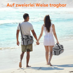 Lifewit 23L große Kühltasche für 27/32/48 Dosen, isolierte Lunch-Tasche, leichte, tragbare Kühltasche, doppellagig für Pickni