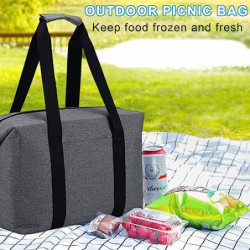 Fhioevt Kühltasche Faltbar 20L Kühltasche Gross Picknicktasche Kühltaschen,Thermotasche mit Lsolierung Faltbar, Soliertasche 