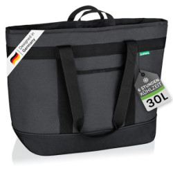 Cottara® Kühltasche Gross mit wasserdichter Isolierung 30l – Kühltasche faltbar groß zum Einkaufen Flexible Griffe – Ideale E