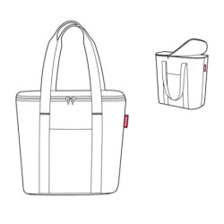 reisenthel thermoshopper in Schwarz – Kühltasche für den Einkauf oder das Picknick mit 2 Trageriemen – Aus wasserabweisendem 