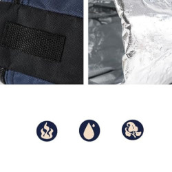 zalati Tragetasche für Flaschen, isoliert, hält kühl, warm, mit Gurt, für Getränke, Reisen, Picknick, Tragetasche, Blau, blau