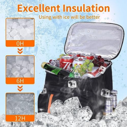 23L Kühlrucksack - Groß Kühltasche Picknickrucksack Wasserdichter Rucksack Ultraleicht Rucksäcke Männer Frauen für Camping, B