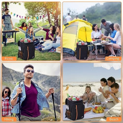 23L Kühlrucksack - Groß Kühltasche Picknickrucksack Wasserdichter Rucksack Ultraleicht Rucksäcke Männer Frauen für Camping, B