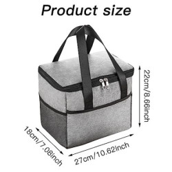 UptVin Isolierte Handtasche 10L - Kühltasche für Sport, Freizeit, Arbeit und Schule - Leichtgewichtig, Tragbar, Faltbar - Häl