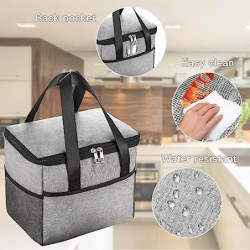 UptVin Isolierte Handtasche 10L - Kühltasche für Sport, Freizeit, Arbeit und Schule - Leichtgewichtig, Tragbar, Faltbar - Häl