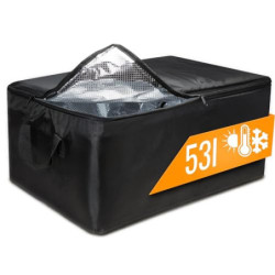 achilles Große Kühltasche, Thermotasche, Faltbare Kühlbox, Liefertasche zum warmhalten von Essen, Tasche mit Kühlfunktion, 57