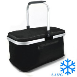 24L Einkaufskorb Groß Isolierkorb Kühlkorb Kühltasche Picknickkorb Thermotasche Kühltasche Thermo Tasche Kühlbox Einkaufskörb