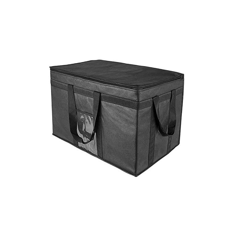 Yalin Große isolierte Kühltasche mit Reißverschluss, wiederverwendbare Einkaufstasche, hält Lebensmittel warm oder kalt, falt