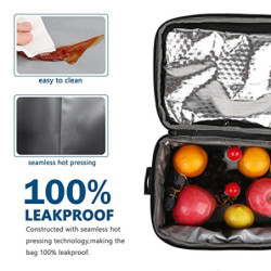 LARGERED Kühltasche Klein,8L Kühltasche Faltbar,Classic Isoliertasche Picknicktasche,Leichte Tragbare Lunchtasche,Doppellagig