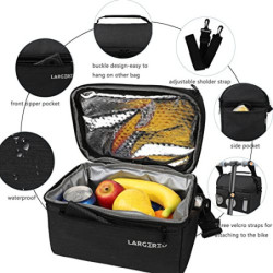 LARGERED Kühltasche Klein,8L Kühltasche Faltbar,Classic Isoliertasche Picknicktasche,Leichte Tragbare Lunchtasche,Doppellagig