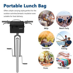 LARGERED Kühltasche Klein,8L Kühltasche Faltbar,Classic Isoliertasche Picknicktasche,Leichte Tragbare Lunchtasche,Doppellagig