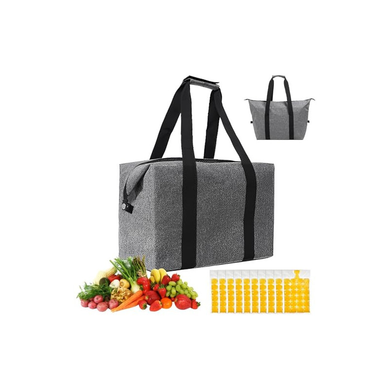 CAREDGO Kühltasche Faltbar 20L Picknicktasche Grau Campingtasche Eistasche Picknick Thermotasche Kühltasche Isoliertasche Tra CAREDGO Kühltasche Faltbar 20L Picknicktasche Grau Campingtasche Eistasche Picknick Thermotasche Kühltasche Isoliertasche Tra