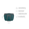 alfi ISO Bag 2in1 23 Liter, sea Pine, Thermo-Kühltasche aus Polyester mit extra Tragetasche, isolierte Einkaufstasche für Ein