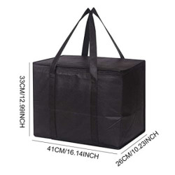 TSHAOUN XL Kühltasche, 41 x 33 x 26cm Groß Isolierte Taschen Wiederverwendbare Zusammenfaltbare Kühltasche Einkaufstaschen Is