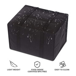 TSHAOUN XL Kühltasche, 41 x 33 x 26cm Groß Isolierte Taschen Wiederverwendbare Zusammenfaltbare Kühltasche Einkaufstaschen Is