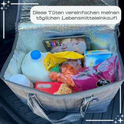 VENO 29 Liter Einkaufstasche Wiederverwendbare Faltbar Kühltasche, Harter Boden Einkaufskorb, Groß Picknickkorb Robuste Lunch