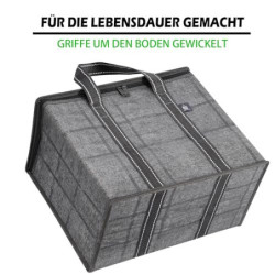 VENO 29 Liter Einkaufstasche Wiederverwendbare Faltbar Kühltasche, Harter Boden Einkaufskorb, Groß Picknickkorb Robuste Lunch