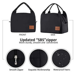 Kühltasche Klein Lunchtasche Herren Isoliertasche Leicht Lunch Bag zur Arbeit Schule Faltbar Meal Prep Tasche Wasserdicht Frü