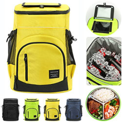XIUWOUG 33L Kühltasche Gross, Wasserdichten Isolierter Rucksäcke Cooler Bag, Kaltes Bier Picknick Rucksack Mit Kühlfach, Pick