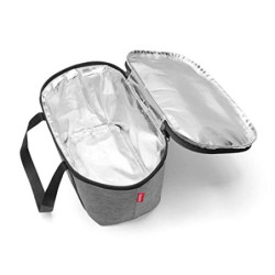 reisenthel coolerbag XS Twist Silver - Kleine Kühltasche aus hochwertigem Polyestergewebe – Ideal für das Picknick, den Einka