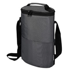 Navaris Kühltasche für 2x Weinflasche - Kühler Tasche für 2 Flaschen Wein Prosecco oder 4 Bierdosen - Kühlbox mit Tragegurt i