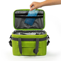 outdoorer Kühltasche Cool Butler - Isoliertasche, Thermotasche, Picknicktasche für Lebensmitteltransport, faltbar  6 l, grün 