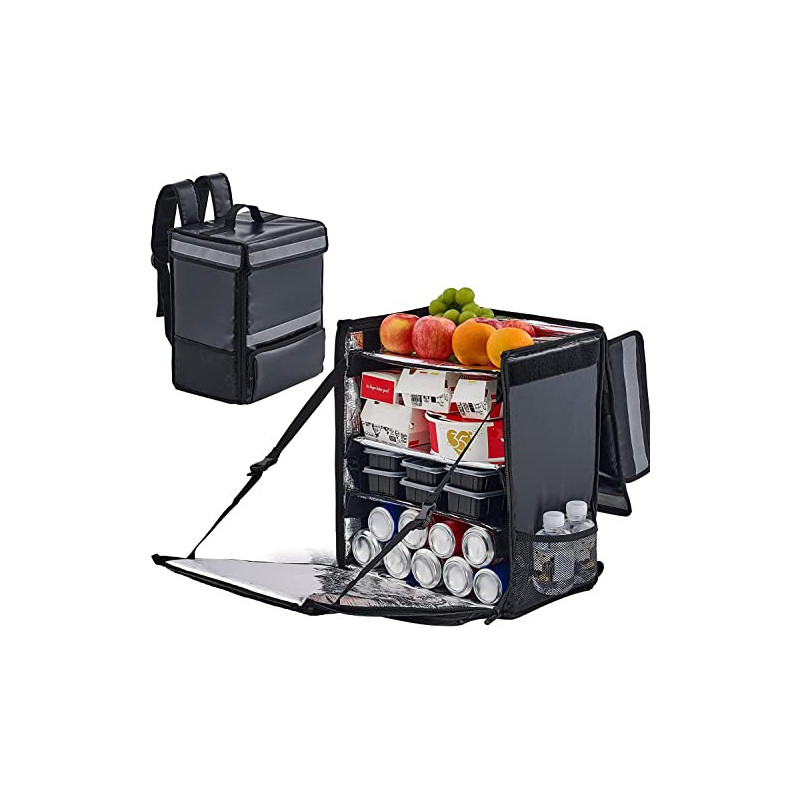 CO-Z 35L Kühltasche Kühlrucksack Isoliertasche wasserdichte Picknicktasche Thermo Rucksack mit Isoliertes Kühlfach Weich Dopp