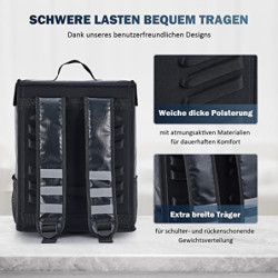 CO-Z 35L Kühltasche Kühlrucksack Isoliertasche wasserdichte Picknicktasche Thermo Rucksack mit Isoliertes Kühlfach Weich Dopp